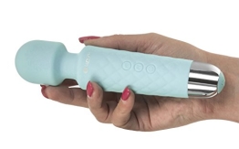 Deluxe Mini Magic Wand Massager mit Klitoris Aufsatz, wasserdicht Akkutechnik - 1